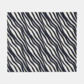 Elegantes schwarzes Wave Striping Blanket Fleecedecke (Vorderseite (Horizontal))