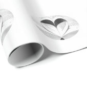Elegantes schwarzes/weißes geschenkpapier (Rolleneckpunkt)