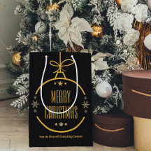 Elegantes Schwarzgold Frohe Weihnachten Benutzerde