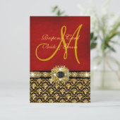 Elegantes Schwarzgold RSVP Karte (Stehend Vorderseite)