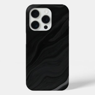 Elegantes Schwarzstein-Marmor-Muster Case-Mate iPhone Hülle