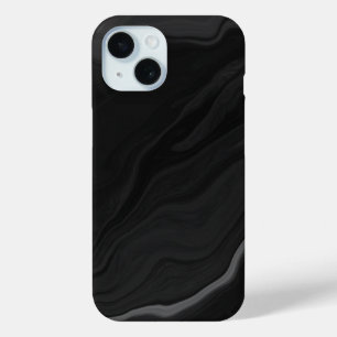 Elegantes Schwarzstein-Marmor-Muster Case-Mate iPhone Hülle