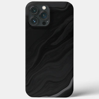 Elegantes Schwarzstein-Marmor-Muster Case-Mate iPhone Hülle