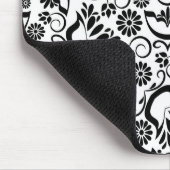 Elegantes Schwarzweiß-Mousepad Mousepad (Ecke)