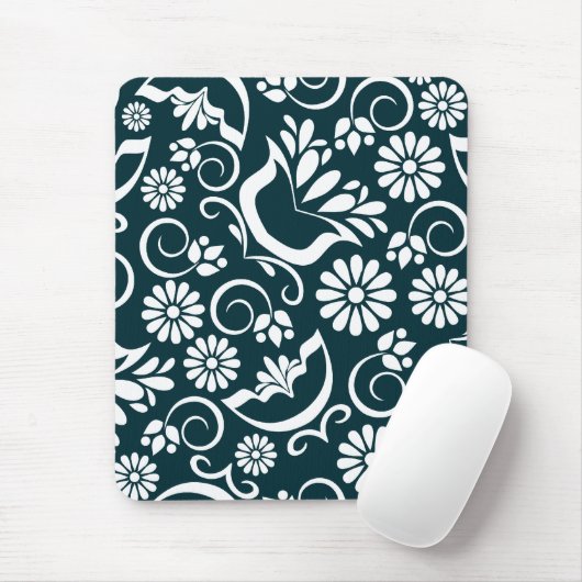 Elegantes Schwarzweiß-Mousepad Mousepad (Mit Mouse)