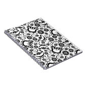 Elegantes Schwarzweiß-Notebook Notizblock (Rechte Seite)