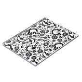 Elegantes Schwarzweiß-Notebook Notizblock (Linke Seite)