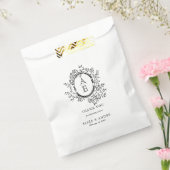 Elegantes, Schwarzweiß-Wappen Geschenktütchen (Versiegelt)