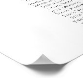 Elegantes Script 11 Tables Willkommenssymbol Poster (Ecke)