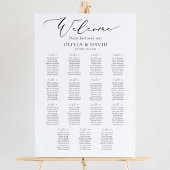 Elegantes Script 15 Tables Willkommenssymbol Poster