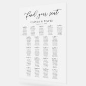 Elegantes Script 21 Tabelle Seating Chart Akryllis Acrylschild (Winkel)