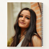 Elegantes Script 2 Foto Graduiertenparty Gästebuch Notizblock (Rückseite)