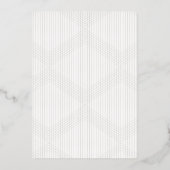 Elegantes Script 3 Foto Collage Geburtserklärung Folieneinladung (Rückseite)