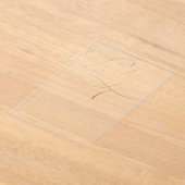 Elegantes Script 40 Black Gold 40. Geburtstag Acryleinladungen (Ablage )