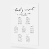 Elegantes Script 7 Tabelle Sitzdiagramm Akryllisch Acrylschild (Winkel)