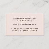 Elegantes Script Beige Holograph Grunge Texture. Visitenkarte (Rückseite)