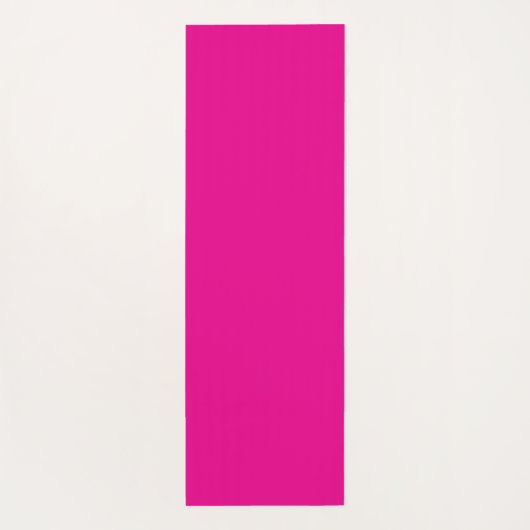 Elegantes Script Big Monogram A Hot Pink Yogamatte (Rückseite)
