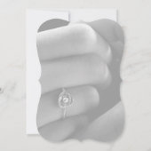 Elegantes Script Black 2 Foto Hochzeit Einladung (Rückseite)