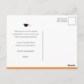 Elegantes Script Black 4 Foto Abschluss Vielen Dan Postkarte (Rückseite)