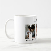 Elegantes Script Black I Liebe Sie MAMA Foto Colla Kaffeetasse (Links)