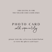 Elegantes Script Boho Simple Monogram Modern Weddi Pergament Einladungen