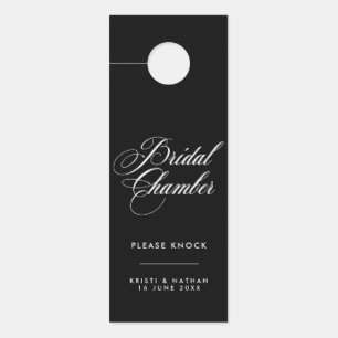 Elegantes Script Bridal Kammer Hochzeitstür-Zeiche Türanhänger