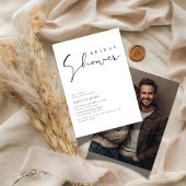 Elegantes Script Budget Hochzeitsstift Brautparty Einladung