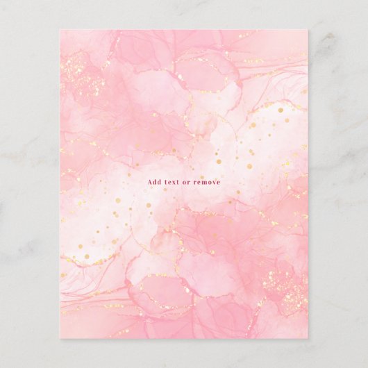 Elegantes Script Burgundy Rose Gold Wedding Menu (Rückseite)