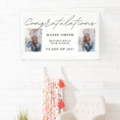 Elegantes Script Calligraphy Abschluss 2 Foto Banner (Insitu)