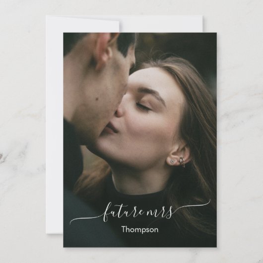 Elegantes Script Calligraphy Dark Gray Brautparty Einladung (Rückseite)