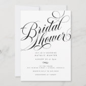 Elegantes Script Chic Modernes Brautparty Einladung (Vorderseite)