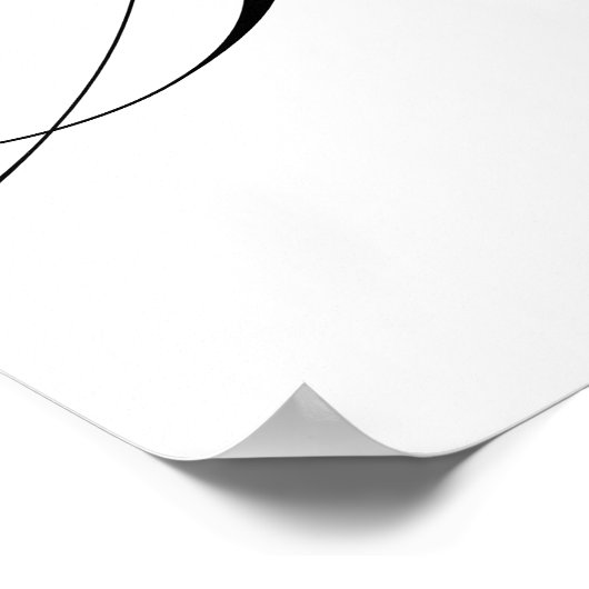 Elegantes Script Chic Modernes Brautparty-Zeichen Poster (Ecke)