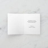 Elegantes Script DANK YOU wednote card | FOTO Dankeskarte (Innenseite)