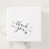 Elegantes Script Dankeschön Gastgeschenk Hochzeit Geschenkanhänger (Beispiel)