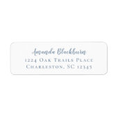 Elegantes Script Dusty Blue Delicate Calligraphy (Vorne)