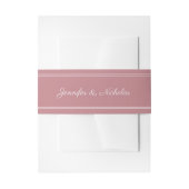 Elegantes Script Dusty Pink Wedding Einladungsbanderole (Vorderseite Beispiel)