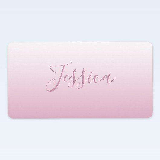 Elegantes Script & Editable Pink (beliebige Farbe) Adressaufkleber
