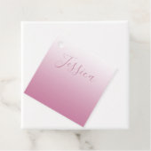 Elegantes Script & Editable Pink (beliebige Farbe) Geschenkanhänger (Beispiel)