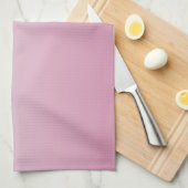 Elegantes Script & Editable Pink (beliebige Farbe) Geschirrtuch (Viertel Falte)