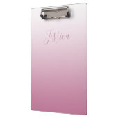 Elegantes Script & Editable Pink (beliebige Farbe) Klemmbrett (Links)