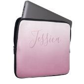 Elegantes Script & Editable Pink (beliebige Farbe) Laptopschutzhülle (Vorne Rechts)