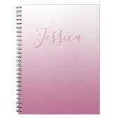 Elegantes Script & Editable Pink (beliebige Farbe) Notizblock (Vorderseite)