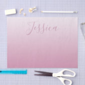 Elegantes Script & Editable Pink (beliebige Farbe) Seidenpapier (Handwerk)