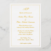 Elegantes Script einfache formelle Monogram Weddin