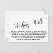 Elegantes Script Flitterwochen Gute Wünsche Begleitkarte (Vorne/Hinten)