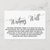 Elegantes Script Flitterwochen Gute Wünsche Begleitkarte (Vorderseite)