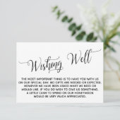 Elegantes Script Flitterwochen Gute Wünsche Begleitkarte (Stehend Vorderseite)