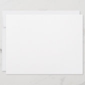 Elegantes Script Floral ausgefülltes Ehezertifikat (Rückseite)