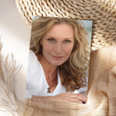 Elegantes Script-Foto 50. Geburtstag Einladung