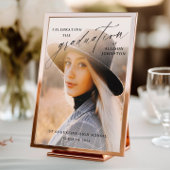 Elegantes Script Foto Abschluss Willkommenspender